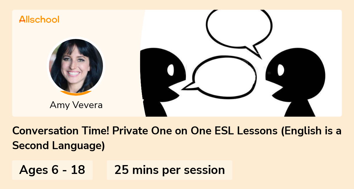 Conversation Time Private One On One Esl Lessons English Is A Second Language Live