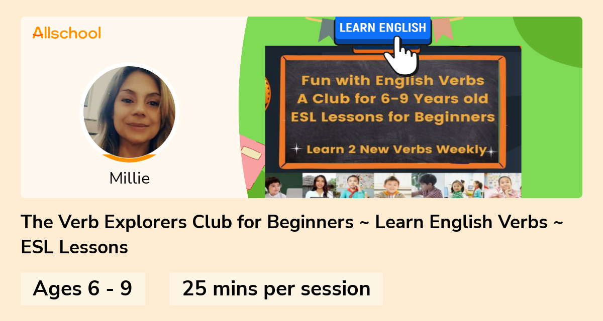 The Verb Explorers Club for Beginners Learn English Verbs ESL