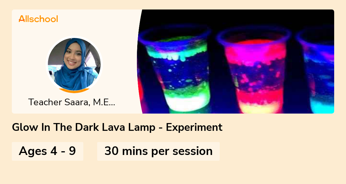 glow in the dark lava lamp experiment