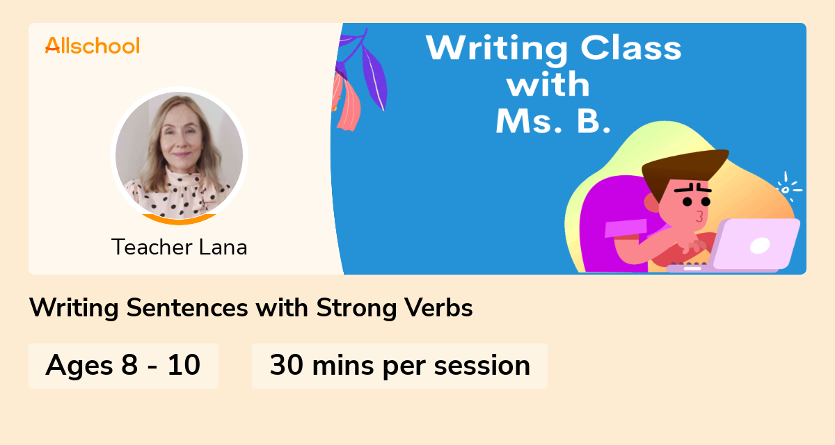 writing-sentences-with-strong-verbs-live-interative-class-for-ages-8