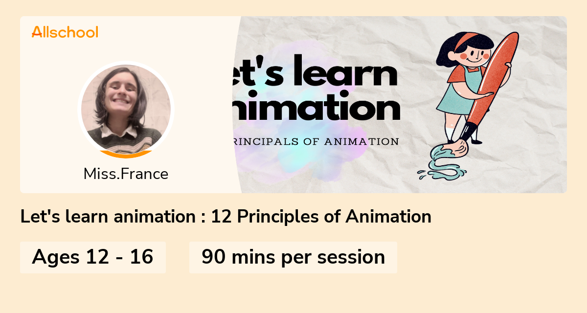 Animation Lessons Let's learn animation : 12 Principles of Animation | Live interative ...