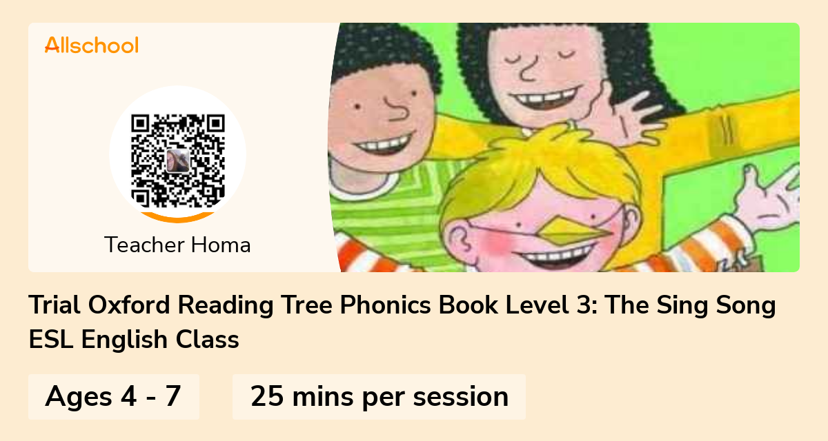 Trial Oxford Reading Tree Phonics Book Level 3 The Sing Song ESL
