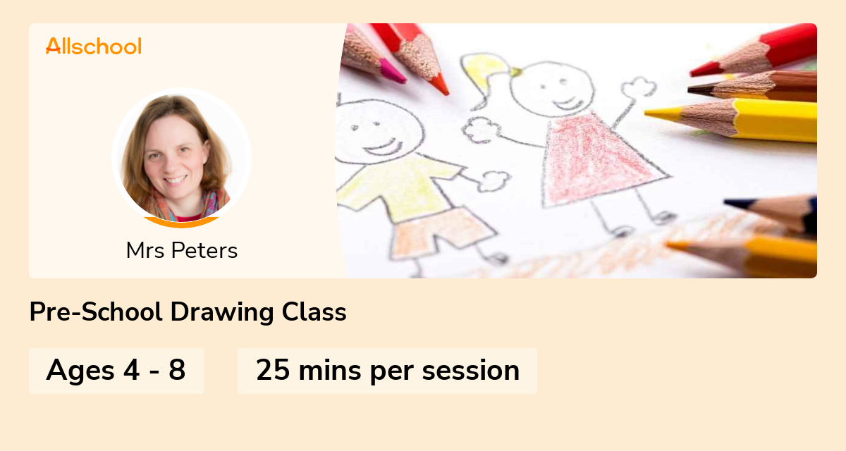 PreSchool Drawing Class Live interative class for ages 48 taught