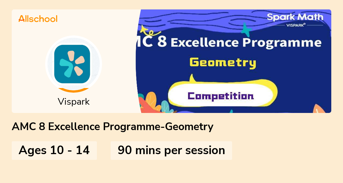 AMC 8 Excellence ProgrammeGeometry Live interative class for ages 10
