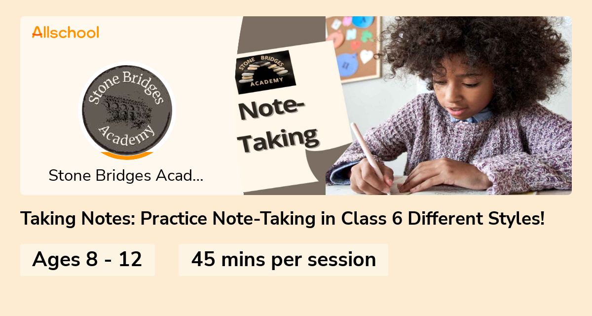 Lecture Style Class Notes Taking Notes: Practice Note-Taking in Class 6 Different Styles! | Live ...
