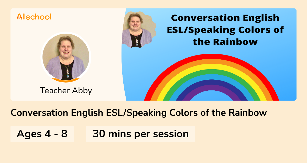 Conversation English ESL/Speaking Colors of the Rainbow | Live ...